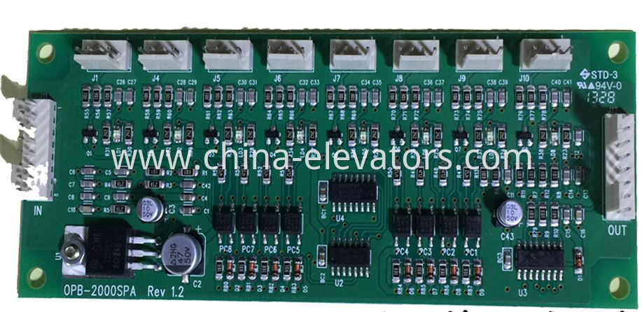 Hyundai Elevator COP Communication Board OPB-2000SPA Rev 1.2